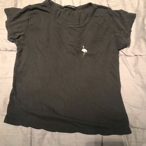 brandy melville flamingo shirt